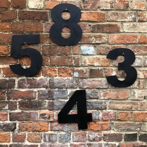 3 black metal house numbers|4 inch black house letters.